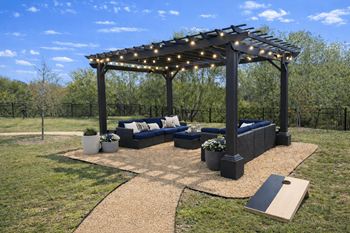 Covered seating area